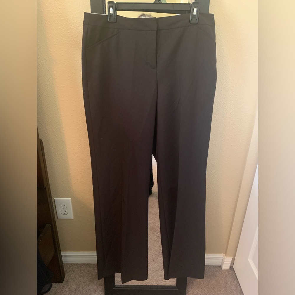 NWT Nicole Miller Brown Wide Leg Pants